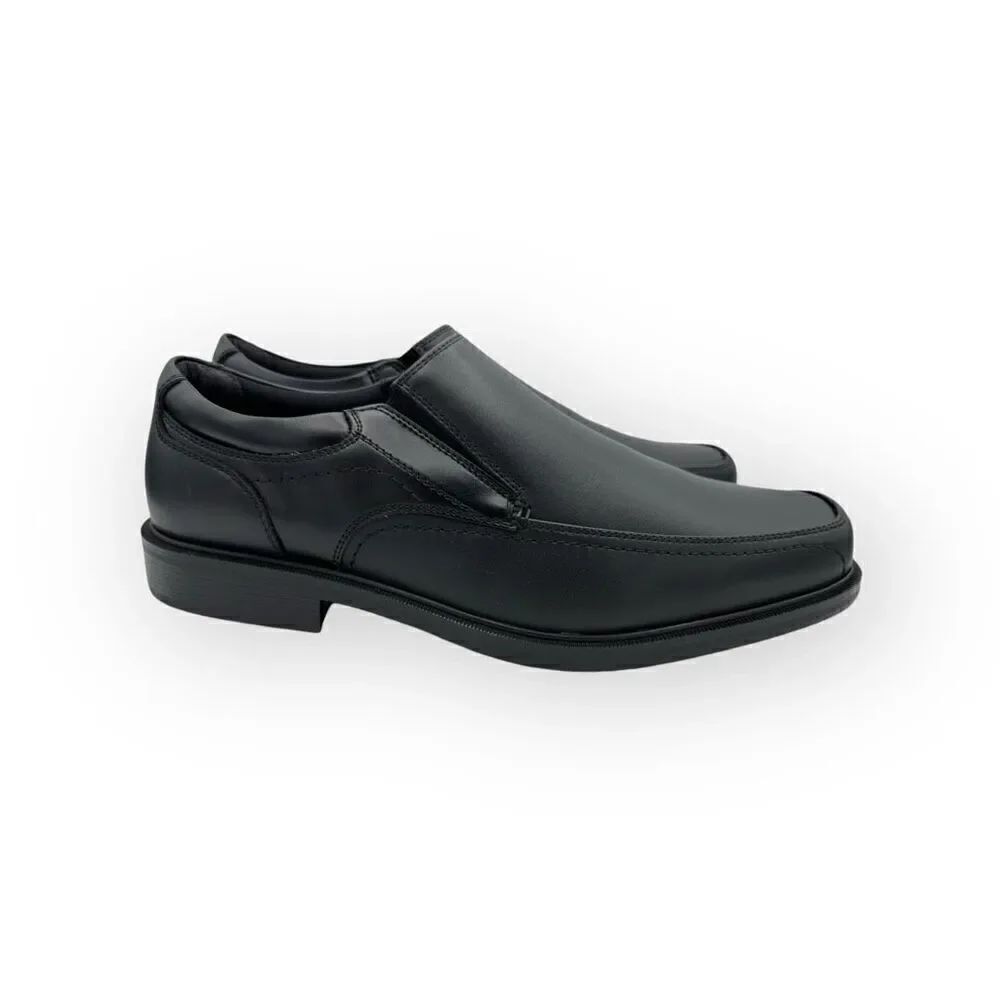 NWT Dockers Mens Genuine Leather Edson Slip-On Loafers Black Size 15